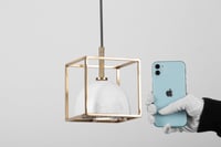 ثريا رخام علاقي مودرن أبيض