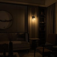 ابجورة جدارية زجاج قاعدة اسود