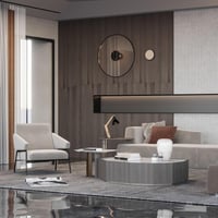 ابجورة طاولة موجهة خشب ومعدن