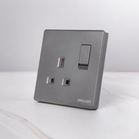 فيش كهرباء A13 مودرن رمادي برلنت