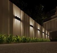 ابليك سور زوايا اطار اسود بـ 6 عدسات