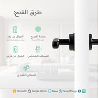 قفل باب الكتروني ذكي بمقبض ببصمة