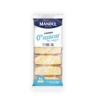 ماندول اصابع كيك بدون سكر مضاف 180 جرام