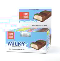 شوكولاتة الحليب بحشوة الكريمة خالي من السكر المضاف...