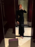 فستان جوخ مخمل اسود