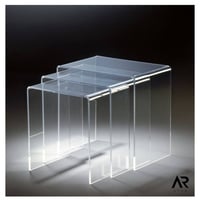 طقم طاولات خدمة اكريليك 8 ملي مدرج