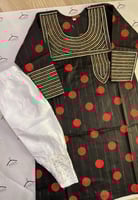 طقم كامل جلابيه اطفال تلي فصوص(4-6-9 سنوات)