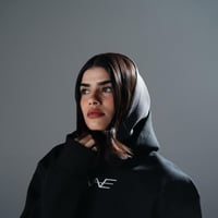 بلوفر دبل كاب أسود - Black Double Cap Hoodie
