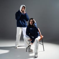 بلوفر دبل كاب كحلي - Navy blue Double Cap Hoodie