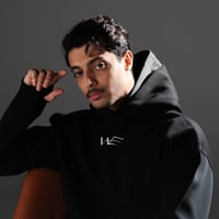بلوفر دبل كاب أسود - Black Double Cap Hoodie