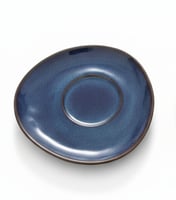 وعاء سيراميك بتصميم صدفة قاعدة كوب