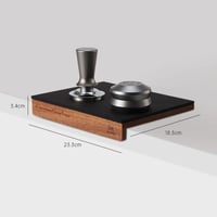 ربلة كبس القهوة الخشبية بحواف زاوية من Muvna