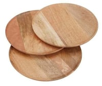 صحن تقديم خشبي مقاس 30 سم صناعة هندية (حبة)