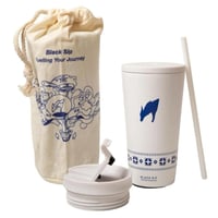 كوب رشفة سوداء ويف M25 حافظ للحرارة والبرودة - لون...