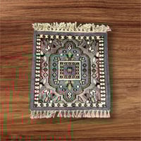 قطعة سجاد كشميري صناعة يدوي 30*30 تقريبا