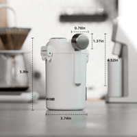 حافظة قهوة MHW-3BOMBER مع مراقب رطوبة - أبيض 250 ج...