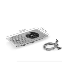 رينزر غسيل اكواب من MHW-3BOMBER لون فضي مقاس صغير