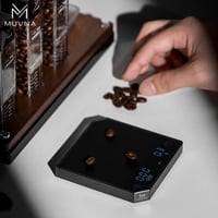 ميزان ذكي معدني للقهوة من MUVNA - اسود