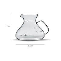 سيرفر قهوة زجاجي من MUVNA - سعة 450 مل