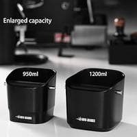 حاوية بقايا القهوة من MHW-3BOMBER أسود سعة 1.2 لتر