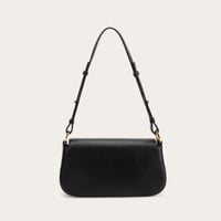 شنطة نسائية باللون الاسود والبيج