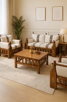 تفصيل أطقم كنب خشب حسب الطلب بالمتر