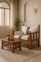 تفصيل أطقم كنب خشب حسب الطلب بالمتر