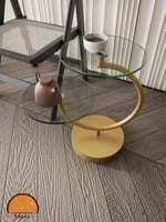 طاولة خدمة زجاج