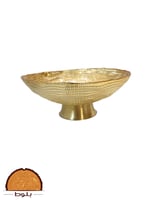 صحن تقديم ذهبي