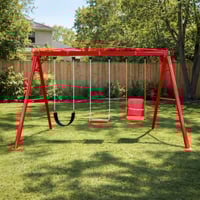 مرجيحة ثلاثية للأطفال 3 مقاعد خارجية