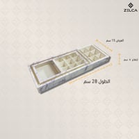 علب بوكسات مقسمة قابلة للازالة بغطاء سحاب بنافذة (...