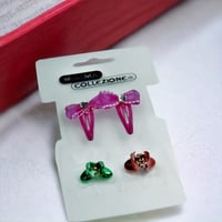 كرت عرض بكلات وشباصات بلاستيك شفاف (50حبة) C-0249