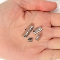 مشبك مسنن مجوف لعمل وصنع الاكسسوارات ( 50 حبة )