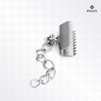 مشبك مسنن مجوف -مع سلسة قصيرة- لعمل وصنع الاكسسوار...