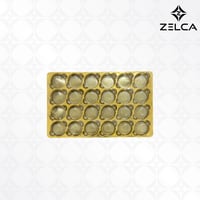 علب مقسمة بلاستيك ذهبي ( حبة واحدة )