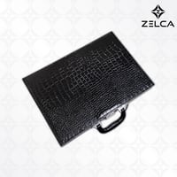 منظم ساعات جلد اسود فاخر عالي الجودة لحفظ الساعات...