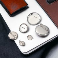 بروش دائري ستانلس ستيل ( 12 حبة )