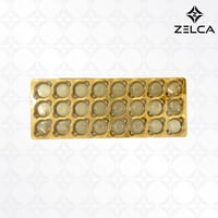 علب مقسمة بلاستيك ذهبي ( حبة واحدة )