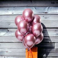 بالون لون كروم للحفلات والمناسبات ( 15 حبة )