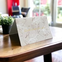 بطاقة كرت كرافت ورقي تنطوي ( 3 كروت )