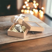 علب كرافت مع غطاء بنافذة منفصل (12 علبة)