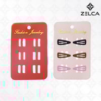 كرت عرض بكلات وشباصات بلاستيك (50حبة)