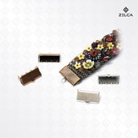 مشبك مسنن مجوف -مع سلسة قصيرة- لعمل وصنع الاكسسوار...