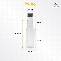 قوارير علب عصير بلاستيك نحيفة ( 12 حبة )