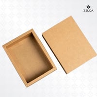 علب بوكس كرافت بغطاء سحاب بدون نافذة (12 حبة)