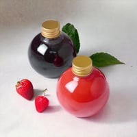 علبة قوارير كرويه بلاستيك للعصائر والمشروبات البار...