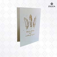 بطاقة كرت كرافت ورقي تنطوي ( 3 كروت )