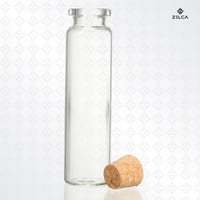 علب قوارير زجاجية مع فلين ( 6 حبات )