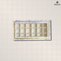 علب بوكسات مقسمة قابلة للازالة بغطاء سحاب بنافذة (...