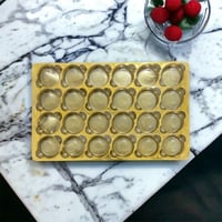 علب مقسمة بلاستيك ذهبي ( حبة واحدة )